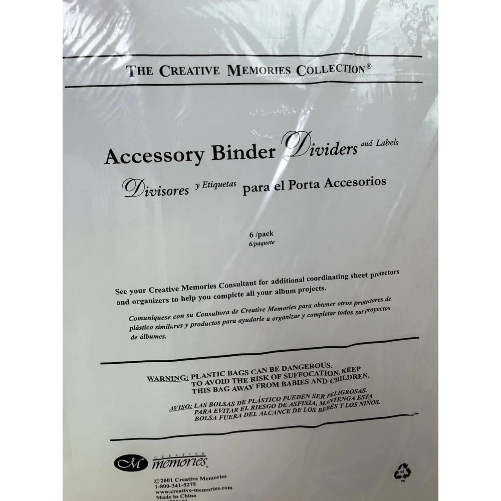 Creative Memories Memory Mate 3 Ring Binder with 24 Storage Pages & New Dividers